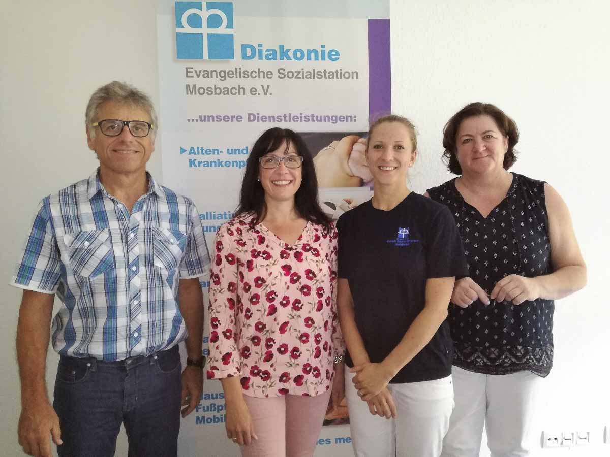 Ausbildung zum Pflegefachmann in der Sozialstation Mosbach Fertige Azubis bei der Sozialstation Mosbach